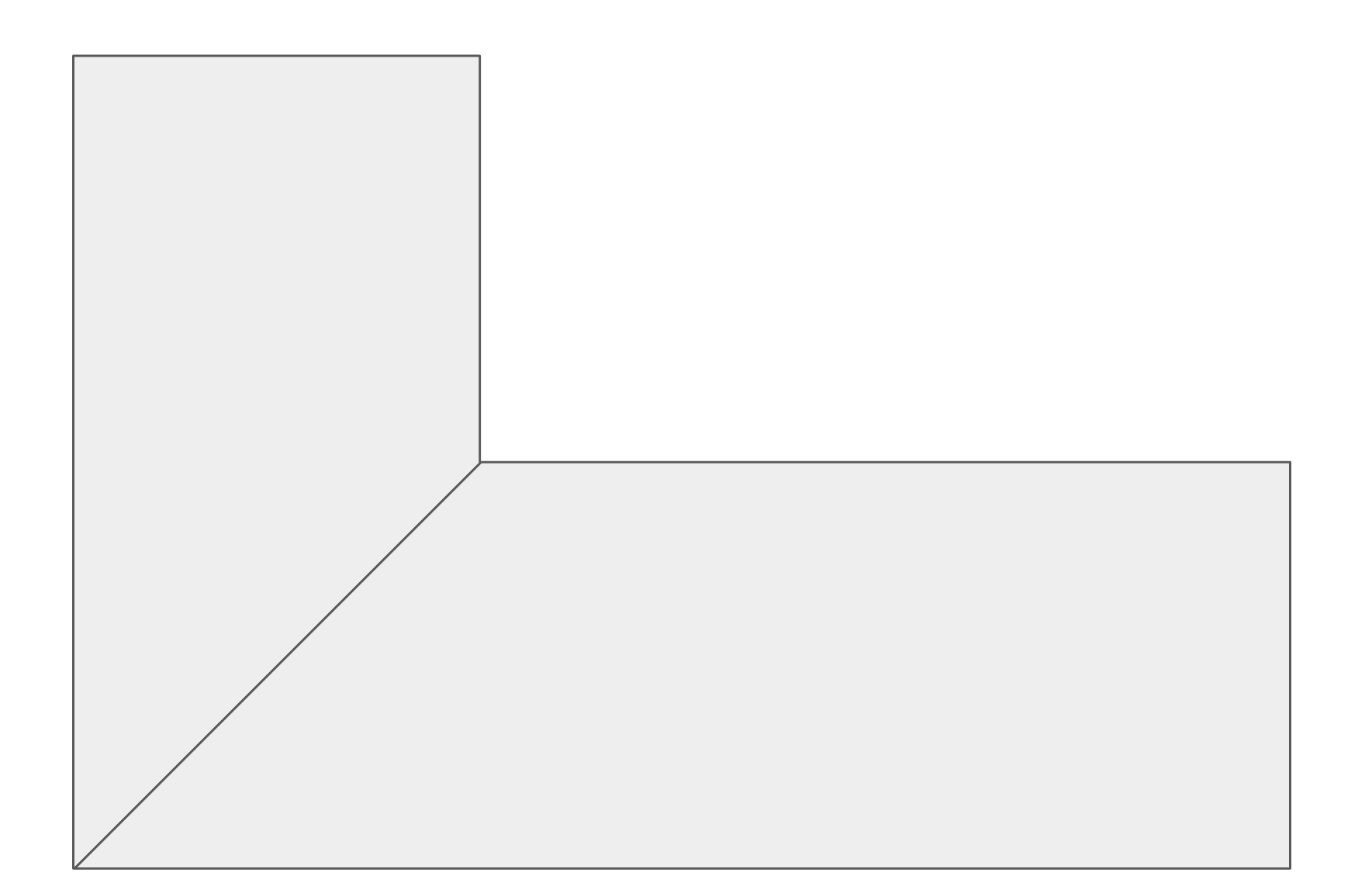 45° Miter Corner diagram
