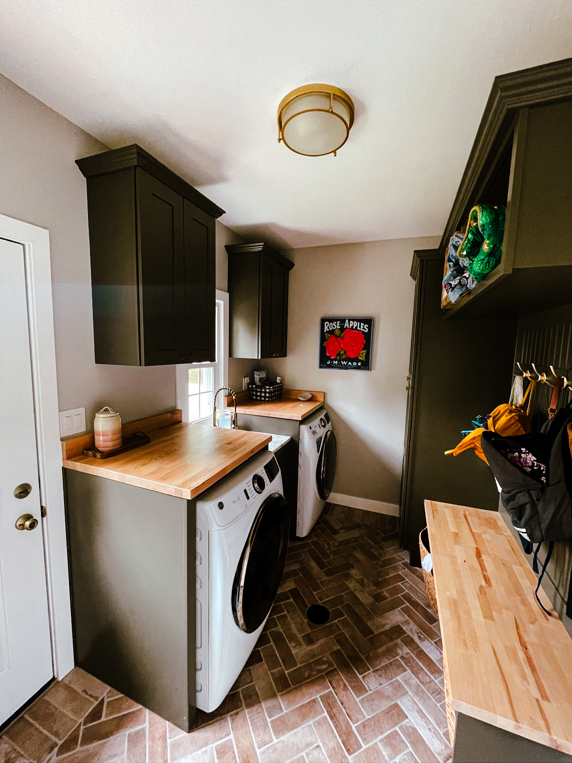Complete laundry room countertop installation